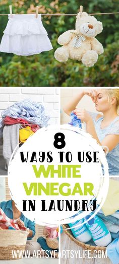 the 8 ways to use white vinegar in laundry