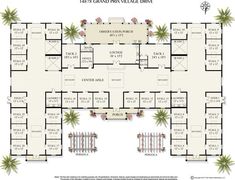 the first floor plan for an apartment building