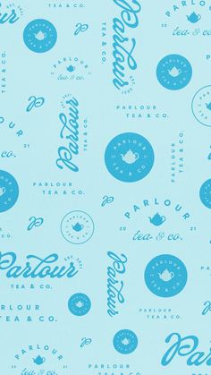 Logo pattern on light blue background Illustration Color Palette, Minimal Brand Identity, Tea Branding, Stickers Illustration, Brand Board Design, Adventure Branding, Identity Logo Design, Sky Blue Background, Brand Identity Logo