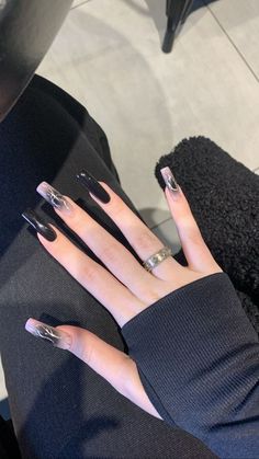 Shiny Nails Designs, Euphoria Nails, Witchy Nails, Purple Acrylic Nails, Cherry Nails, Grunge Nails, Blush Nails, Classy Acrylic Nails, Pretty Gel Nails