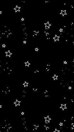 the stars are all over the black sky