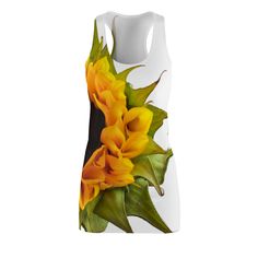 Ladies Sunflower Floral dress, Party dress, Spring Summer dress, Easter Dress, Bridesmaids dresses, Flower Dress, Bachelorette Dresses A feminine and stylish, yet really comfortable dress. This high quality AOP racerback dress is appealing from every angle. Inspired by the freedom of creativity, it will instantly become everyone's alltime favorite. .: 100% Polyester .: Light fabric (6.0 oz/yd² (170 g/m .: White seam thread .: Sporty fit .: Tagless .: Runs true to size .: Assembled in the USA fro Bachelorette Dresses, Floral Dress Party, Dress Bridesmaids, Bachelorette Dress, Racerback Dress, Dress Spring, Easter Dress, Flower Dress, Spring Summer Dress