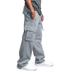 Season:Fall  Winter; Fabric:Polyester; Gender:Men's; Style:Streetwear,Fashion; Occasion:Casual,Daily; Fit Type:Loose Fit; Function:Outdoor,Windproof; Waistline:Mid Waist; Pattern:Solid Color; Design:Drawstring,Elastic Waist,Multi Pocket; Pants Type:Casual Pants,Trousers,Sweatpants,Joggers; Fly Type:Drawstring; Front page:FF; Hips:null; Length:null; Waist:null; Fit US Size:null; Fit UK Size:null; Fit EU Size:null; Pants Length:Full Length Designer Sweatpants, Cargo Sweatpants, Casual Pants Style, Pants Male, Sweatpants Style, Vintage Hip Hop, Casual Joggers, Sports Trousers, Mode Casual