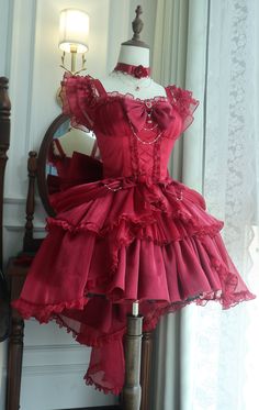 New Release: 【-Earl of Rose-】 #GothicLolita Jumper Dress Set

◆ Shopping Link >>> https://lolitawardrobe.com/earl-of-rose-gothic-lolita-jumper-dress-set_p8394.html Red Hoco Dress, Dress With Big Bow, Cute Red Dress, Cottage Core Dresses, Sneaker Ball, Punk Style Outfits, Cottagecore Dresses, Cute Red Dresses, Kawaii Dress