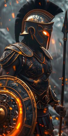 Rome Tattoo, Persian Warrior, Spartan Tattoo, Warrior Concept Art, Android Wallpaper Art, Warriors Wallpaper, Greek Warrior, Warrior Tattoos, Spartan Warrior