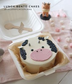 there is a cake in the shape of a cow