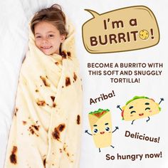 Throw Blanket Add a fun twist to your lounging experience with these creative throw blanket gifts, designed to resemble your favorite foods like pizza, donuts, or tortillas. Packaged in unique pizza or donut boxes, these cozy blankets feature a double-sided print that looks just like the real thing, making them a perfect snuggly surprise for friends and family. Burrito Blanket Gift, Throw Throw Burrito, Throw Throw Burrito Game, Weird Blankets, Burrito Pillowcase, Unique Throw Blankets, Creative Gift Packaging, Unique Pizza, Throw Blanket Gift