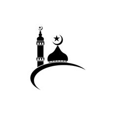 an islamic mosque with a crescent and star on top