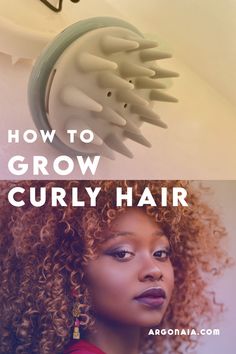 hair growth tips Grow Out Curly Hair, Growing Out Curly Hair, Grow Curly Hair, Tips For Curly Hair, Wavy Hair Types, Straight And Wavy Hair, Healthy Curls