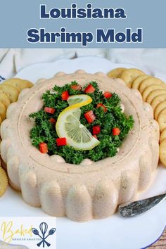 this is an image of a cake with lemons and kale on the top