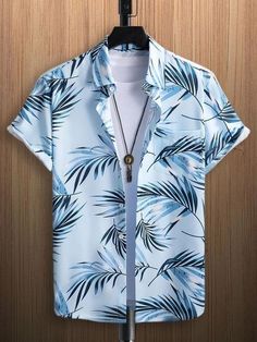 New Model Shirts For Men, Stylish Shirts Men Mens Fashion, Tropical Shirts For Men, Beach Shirt Men, Beach Shirts For Men, Tropical Print Shirt, Summer Shirts Men, Stylish Shirts Men, Tropical Shirt