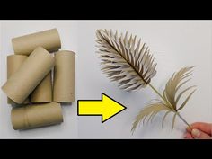 an image of some sort of plant that is made out of toilet paper and rolled up