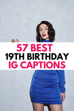 19th birthday captions 19th Birthday Ideas For Her, Captions For Instagram Birthday, Friend Birthday Captions, 19th Birthday Ideas Photo Shoot, Caption For Myself, 19th Birthday Themes, 19th Birthday Ideas Party