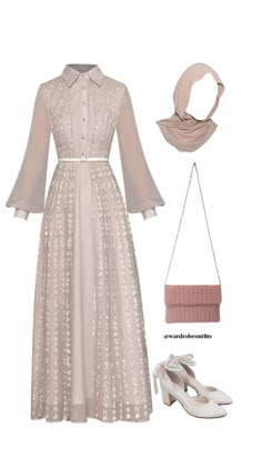 Modest Pink Dress, Pink Dress Outfit, Stylish Outfits Casual, Chic Evening Dress, Trendy Outfit Ideas, Gowns Dresses Elegant, Muslim Outfits Casual