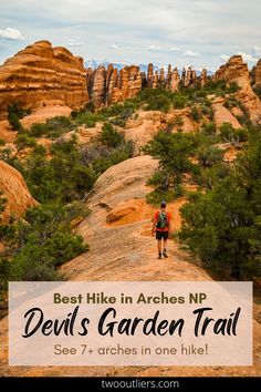 Devil's Garden trail guide: the best hike in Arches National Park Devils Garden Arches National Park, 50 States Travel, Vacay Spots, Arches Park, Usa Places, Hiking National Parks, Park Landscape, Road Trip Destinations