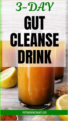 3 day gut cleanse drink recipe with lemons and ginger