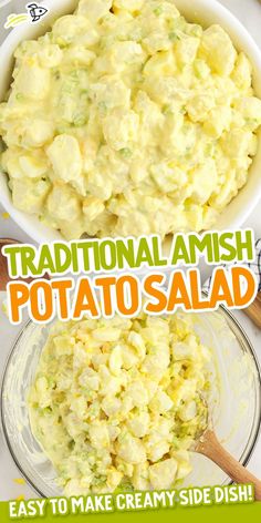 Amish Potato Salad Veggie Side Dish Recipes, Potato Salad Dressing, Potato Salad With Egg, Classic Potato Salad