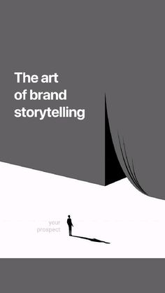 the art of brand storytelling with an image of a man standing in front of a tree