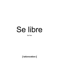 the words se libre are in black and white