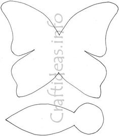 the outline of a paper butterfly for crafting with text that says,'craftshops