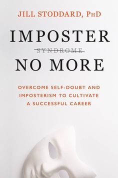 a white mask sitting on top of a table next to a book titled imposter from no more