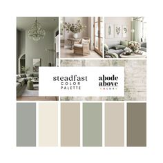 the interior color scheme is neutral and green