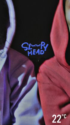 two hooded sweatshirts with the words gnary head on them are shown next to each other