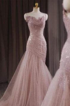 Prom dresses | Tulle, strapless, off shoulder prom dress | Luulla Pink Tulle Prom Dress, Beaded Party Dress, Vestidos Color Rosa, Gala Dress, Strapless Evening Dress