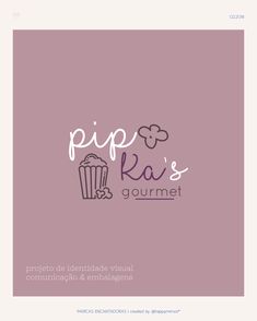 the logo for pipp ka's gourmet food and drink bar, which is