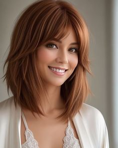 Medium Layered Hair Is The Cut You Can’t Afford To Miss In 2024 Trendy Haircuts Medium, Medium Hair Styles For Women, Haircuts For Medium Length Hair, Medium Layered Hair, Medium Length Hair With Layers, Bangs With Medium Hair, Penteado Cabelo Curto