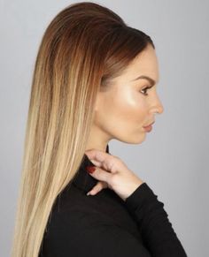 Hairstyle For Dinner Party, Hairstyle Volume, Glam Straight Hair, Voluminous Hair Straight, High Voluminous Ponytail, Voluminous Hairstyles, Sleek Down Hairstyles, Big Voluminous Hair, Voluminous Straight Hair How To Get