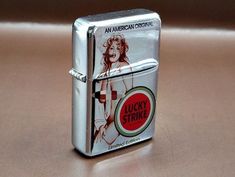 Vintage Sexy Lucky Strike Cigarette Flip Top lighter Handicraft FREE ENGRAVE Petrol Gasoline Cigars Cigarettes Refilled Retro Style Lighters https://www.etsy.com/listing/1441775859/vintage-sexy-lucky-strike-cigarette-flip Cowboy Boot Lighter, Plastic Jesus, Engraved Lighter, American Cowboy