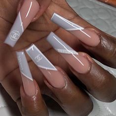 Spring Nail Art Designs, Gucci Nails, Long Acrylic Nail Designs, Plaid Nails, Long Acrylic Nails Coffin, Long Square Acrylic Nails, Easter Season, Spring Nail Art