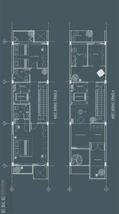 the floor plan for a two story house