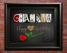 Gift for grandmas 80th Gift For New Grandma, Nana Birthday Gift, Birthday Gift For Grandma, Gifts For New Grandma, New Grandparent Gifts, Best Grandma Ever, Happy Grandparents Day