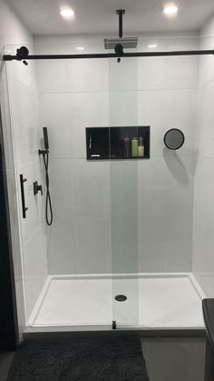 the shower is clean and ready for us to use in the day or night time