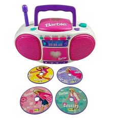 the radio has cd's in it and is ready to be played by children