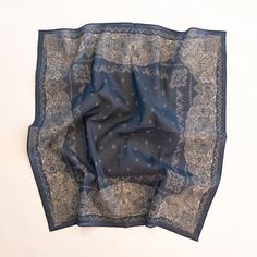 an image of a blue scarf on a white background