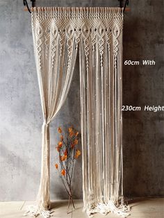 44299039015043 Balcony Door Curtain Ideas, Makramee Curtain, Cortina Macrame, Cortina Boho, Bohemia Wedding, Rideaux Boho, Macrame Curtains, Cortinas Boho, Macrame Door Curtain