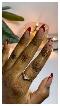 Indulge in the rich, romantic hue of cherry wine nails, perfect for adding a touch of sophistication to any look, day or night. Cherry Wine Nails, Maroon Nail Designs, Valentines Day Nails, Red Valentine, Cherry Wine, Summer Toe Nails