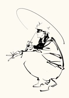 a black and white drawing of a man holding a surfboard