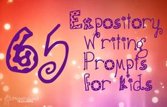 the words expoetoy writing propps for kids written in purple on a red background