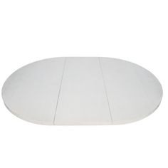 a white round table top on a white background