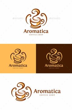 the logo for aroma coffee shop - food logo templates