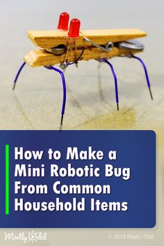 how to make a mini robotic bug from common household items