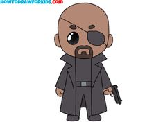 Let’s improve our comic book character creation skills by following this tutorial on how to draw Nick Fury from The Avengers.