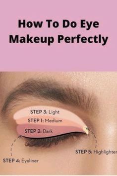 Make Up Mata, Eye Makeup Guide, Maquillage Yeux Cut Crease, Bentuk Alis, Makeup Order, Beginners Eye Makeup, Artist Tips, Makeup Artist Tips, Makeup Help