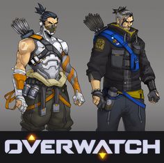 an image of overwatch characters standing next to each other