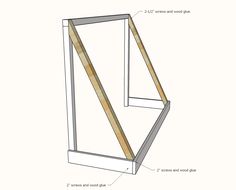 the diagram shows how to build a window frame