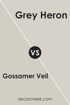 grey heron and gossamer veil are shown in the same color scheme for this poster